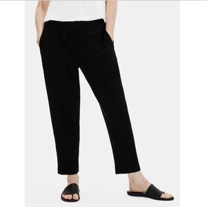 EILEEN FISHER Textured Stretch Rib Ankle‎ Pant S/P Tencel Lyocell Capsule Comfy